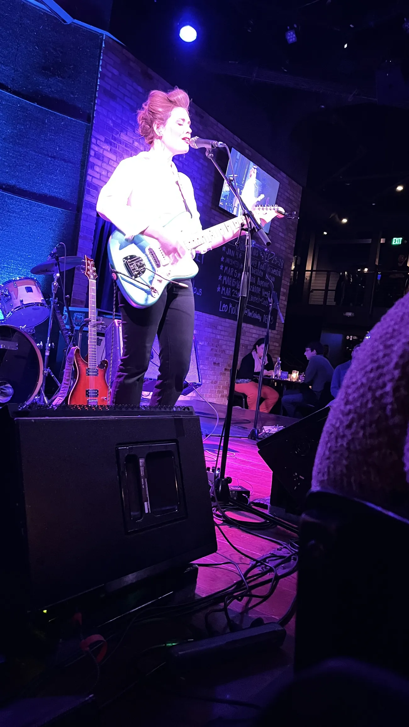 Haley on stage at the Dakota. 