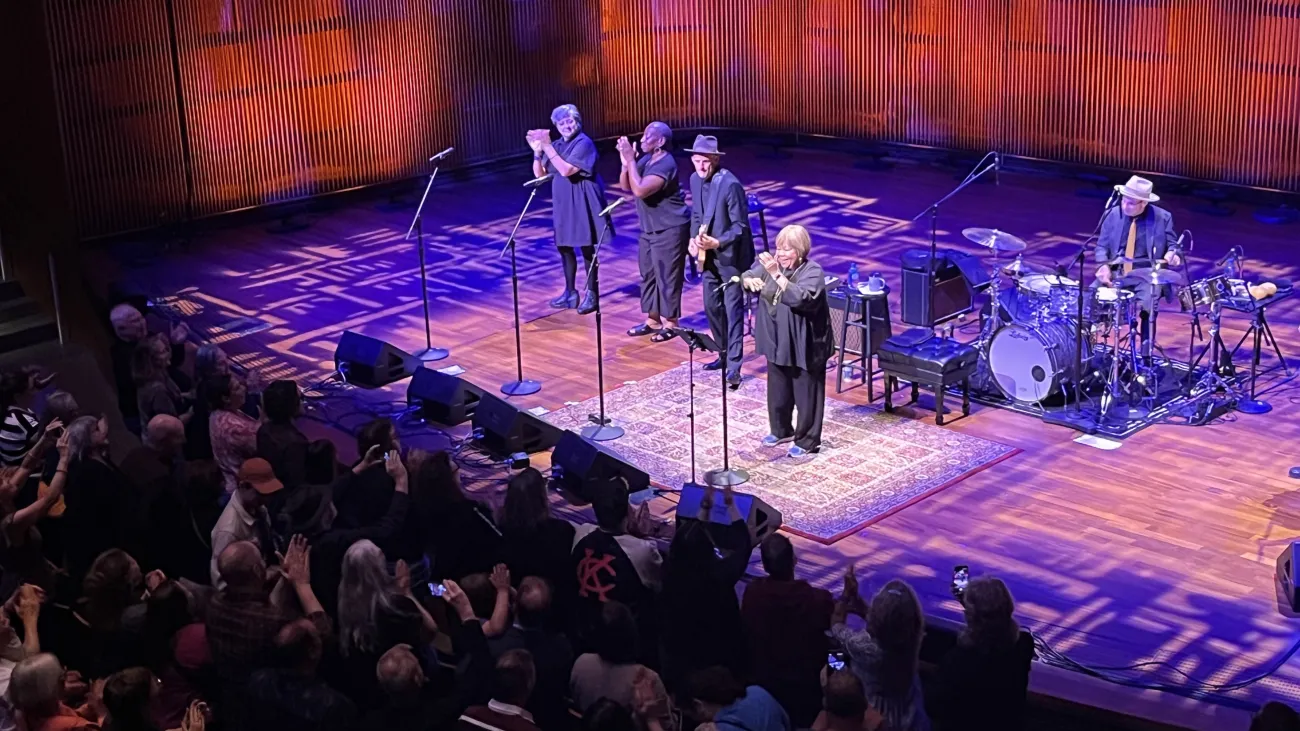 Mavis Staples and band on stage at the Ordway Theater. 