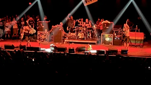 NOFX on stage at the Myth. 